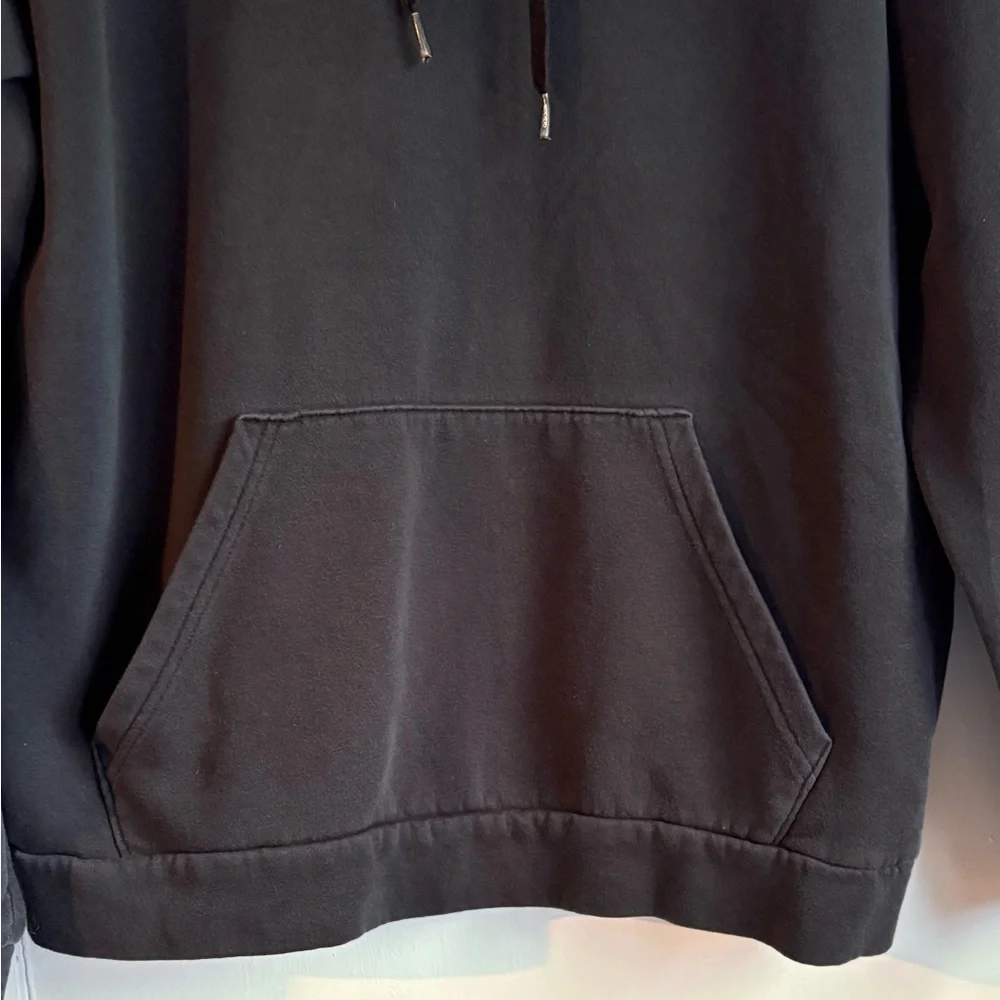 Adidas Black Hoodie with White Accents - Picture 5 of 7